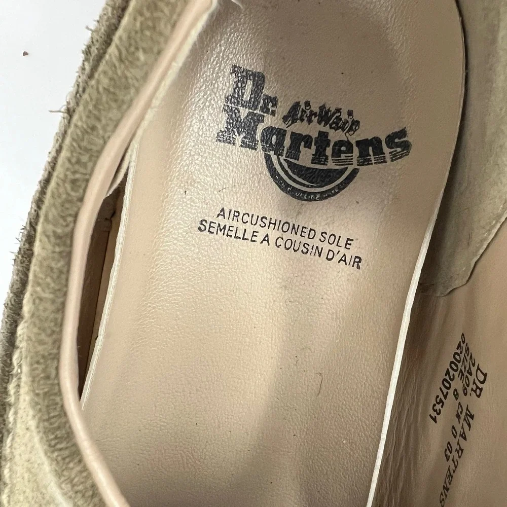 Dr Martens Men's Brown Slip-On Suede Loafers Size 8UK HTF‎ Y2K Made in England